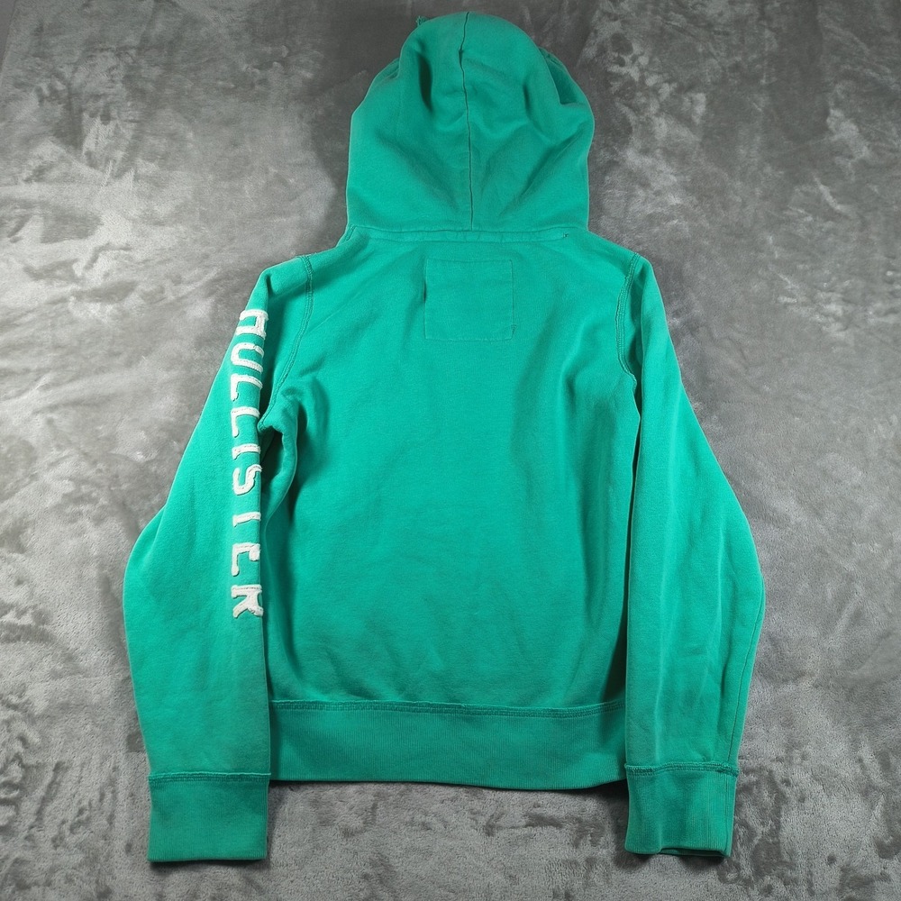 Hollister Hoodie Men Medium Green Hawaiian Surf Tour 22 Embroidered Pullover Y2K - Picture 2 of 11